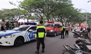 3 jenazah korban kecelakaan pesawat BSD Tangsel dibawa ke RS Polri Kramat Jati